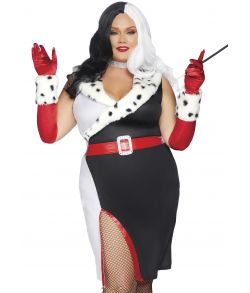 Flot Cruella de Vil kostume fra Leg Avenue.