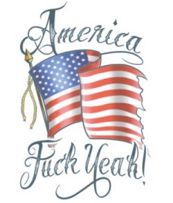 America Fuck Yeah tatovering.