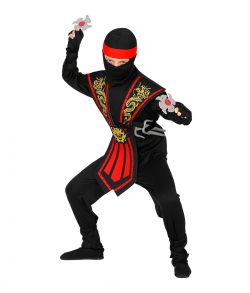 Sejt Ninja kostume med brystpanser og våben.