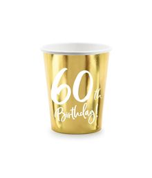 Flotte guld papkrus til 60 års fødselsdag.