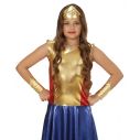 Flot Wonder Girl kostume størrelse 116 - 158 cm. 