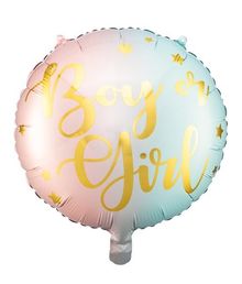 Folieballon Boy or girl 35 cm.