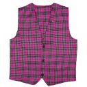 Flot skotsternet vest i pink