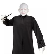 Lord Voldemort kostume med sort kappe til voksne.