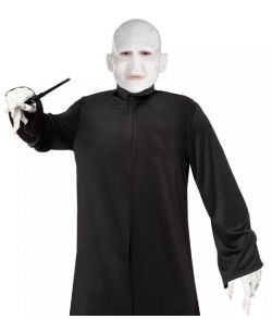 Lord Voldemort kostume med sort kappe til voksne.