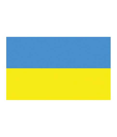 Det ukrainske flag i polyester