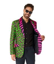 Flot blazer i neon farver til 80er temafesten.