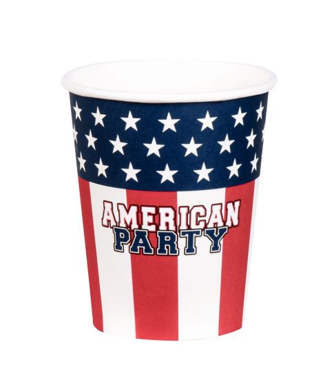 Flotte papkrus med American Party.