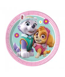 Flotte Paw Patrol paptallerkner med Skye og Everest. 