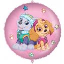 Paw Patrol folieballon med Skye og Everest.