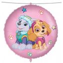 Paw Patrol folieballon med Skye og Everest.