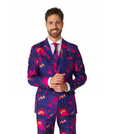 Suitmeister retro neon navy XXL