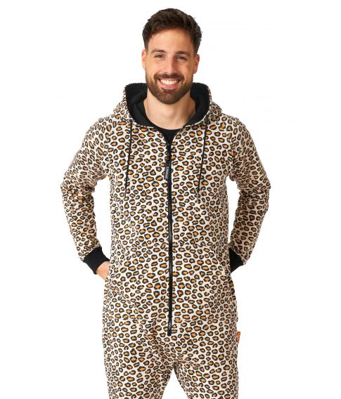 Flot Onesie med leopard mønster.