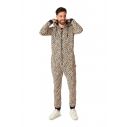 Flot Onesie med leopard mønster.