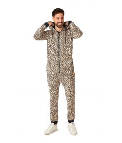 Flot Onesie med leopard mønster.