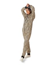 Flot Onesie med leopard mønster.