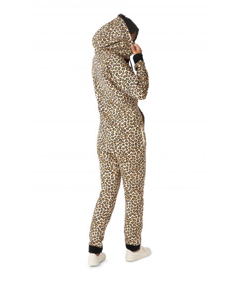 Flot Onesie med leopard mønster.