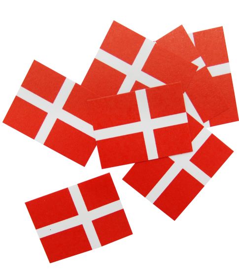 Danske strøflag 150 stk.