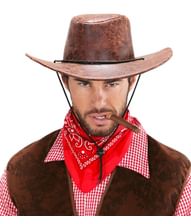 Rød bandana til cowboy kostume.