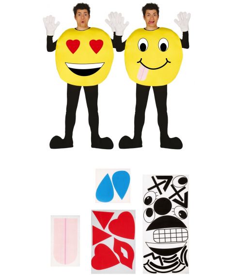 Sjovt Emoji kostume til voksne.