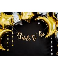 Bride to be bogstavbanner Guld