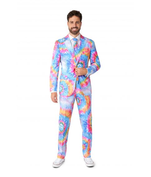 Flot OppoSuit Tie Dye jakkesæt i pastel farver. 