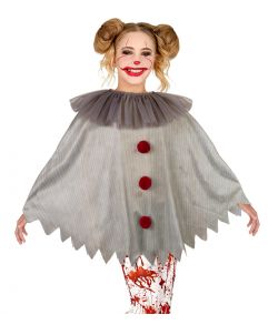 Horror clown poncho barn.