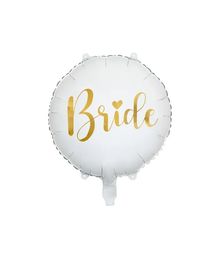 Folieballon Bride hvid 