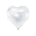 Flot Folieballon Hjerte Hvid 45cm