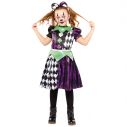 Flot harlekin halloween kostume.