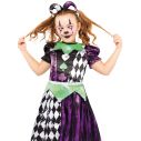 Flot harlekin halloween kostume.