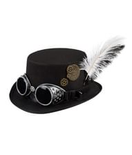 Steampunk hat med briller.