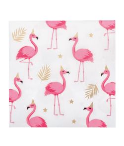 Flamingo servietter 33x33cm.