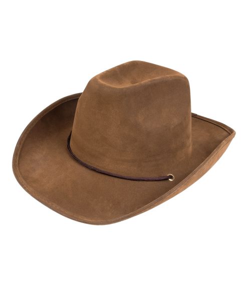 Cowboyhat i læder-look.