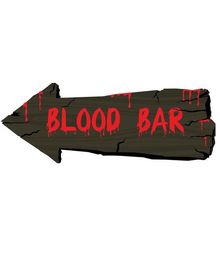 BLOOD BAR skilt.