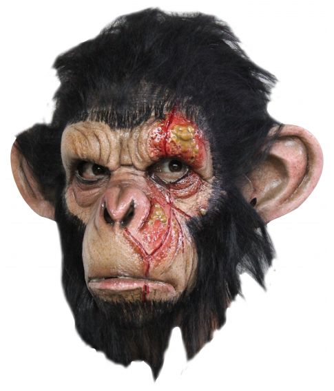 Infected chimp maske.