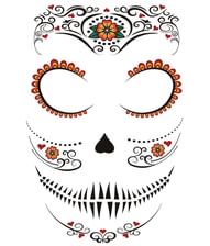 Day of the Dead ansigtstatoveringer.