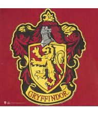 Gryffindor vægbanner med broderet våbenskjold.