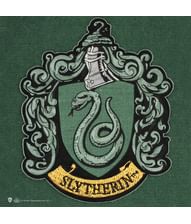 Slytherin vægbanner med broderet våbenskjold.