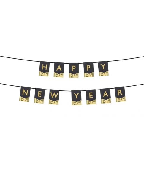 Flot Happy new year banner