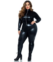 Wetlook Catsuit kostume Plus