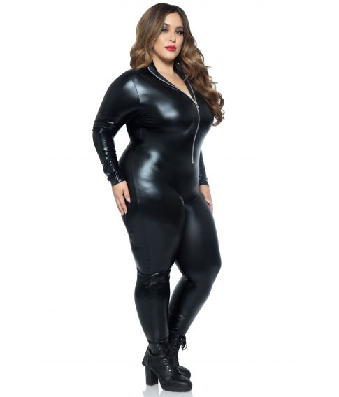 Wetlook Catsuit kostume Plus