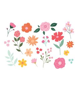 19 stk flotte blomster tatoveringer 