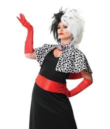 Cruella de Vil kostume til kvinder.