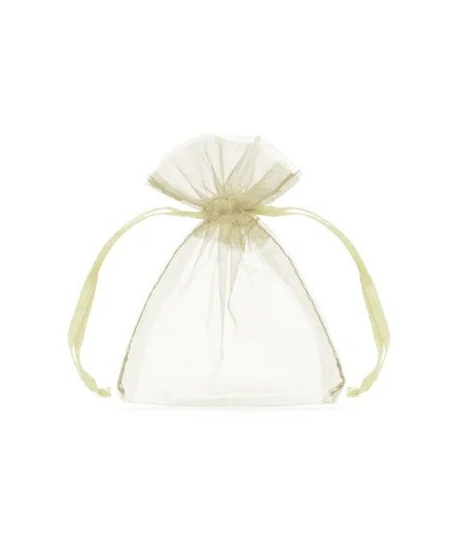 Flot creme farvet organza poser 