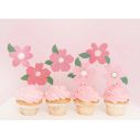 Flotte blomster cupcake pynt