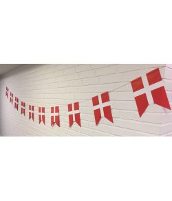 Billig Danmark guirlande med splitflag.