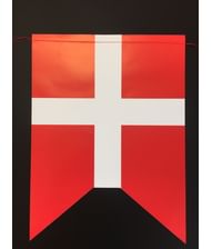 Billig Danmark guirlande med splitflag.