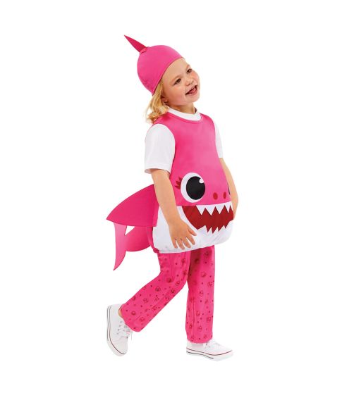 Sjovt Mommy Shark kostume til børn. 