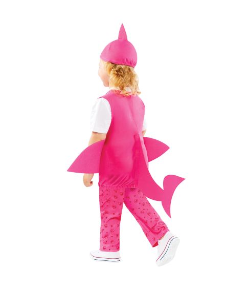 Sjovt Mommy Shark kostume til børn. 